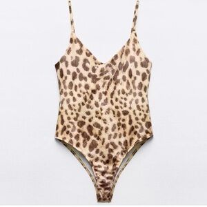 Zara Animal Print Bodysuit